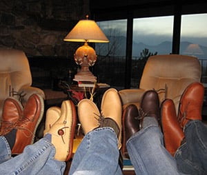 friends and family outfitted in WillyMocs
